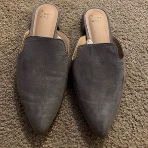 A New Day grey mules *Never Worn*